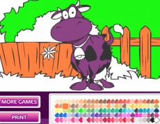 Cow Coloring Game - Kravičková omaľovanka