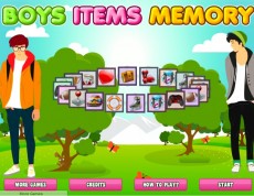 Boys Items Memory - Zahraj si pexeso.