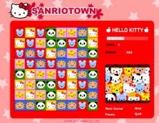Hello Kitty - Vytvor trojice z obrázkov